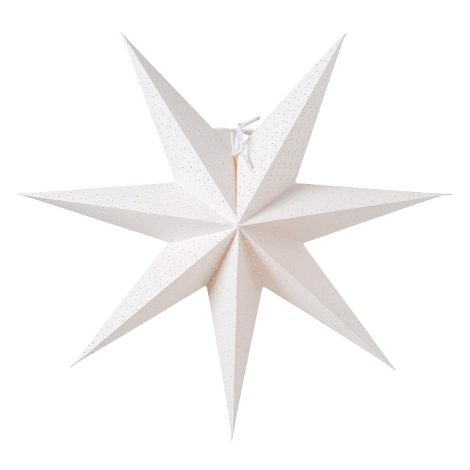 Skandynawska gwiazda papierowa Aino biała